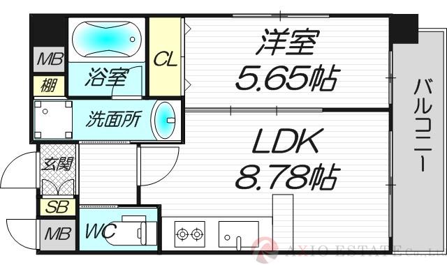 GROOVE西三国の間取り
