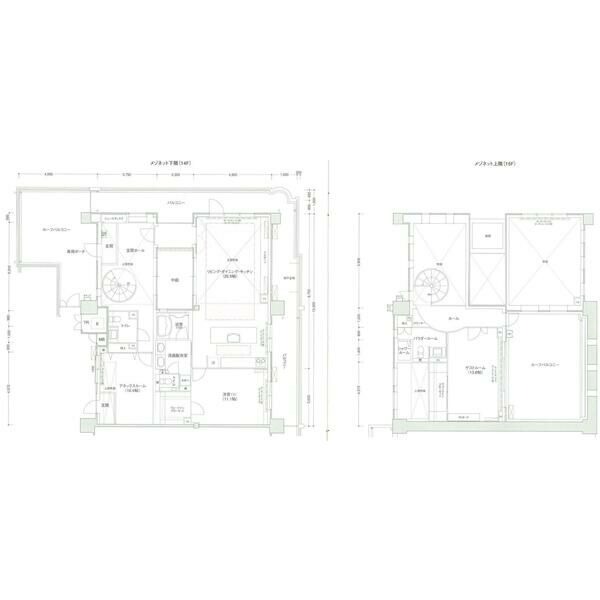 ロイヤルパークス桃坂の間取り