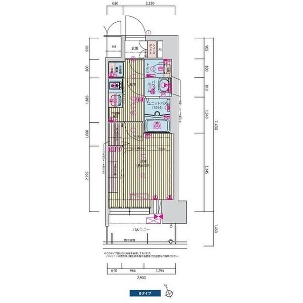 プレサンス九条グランデリーヴの間取り