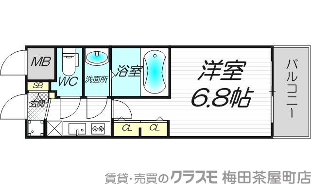 プレサンス神崎川ファインブレスの間取り