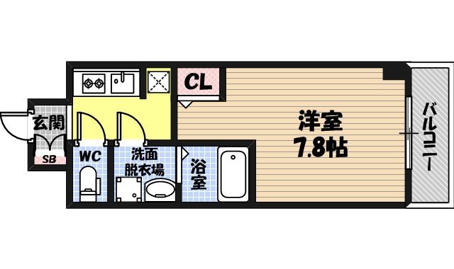 S-RESIDENCE野江の間取り