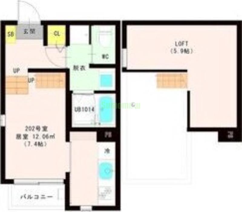 ハーモニーテラス西中田Ⅷの間取り