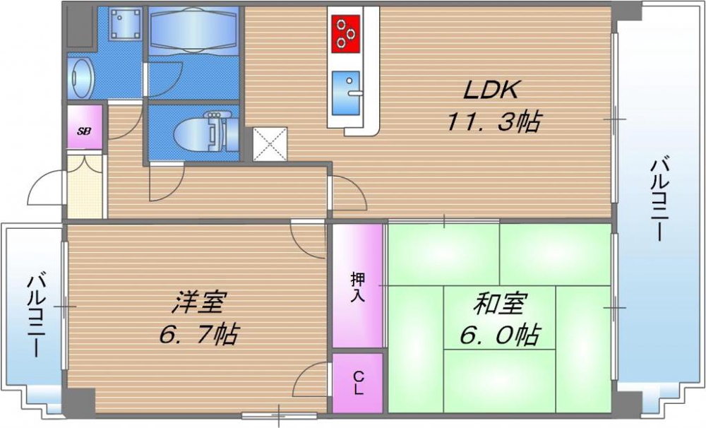 カサグランデ深江の間取り