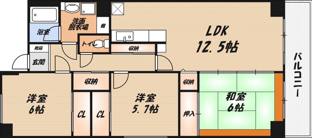 高槻パークレジデンスの間取り