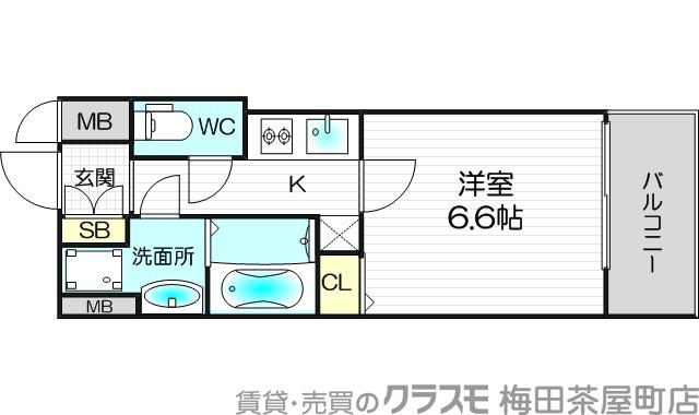 S-RESIDENCE新大阪Ridenteの間取り