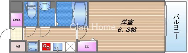 プレサンス上町台筆ヶ崎NORTHの間取り