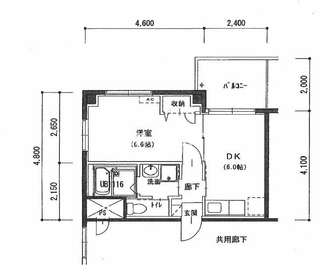 ラフィネ今里の間取り