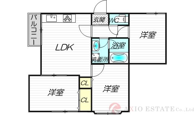 パティオ小松の間取り