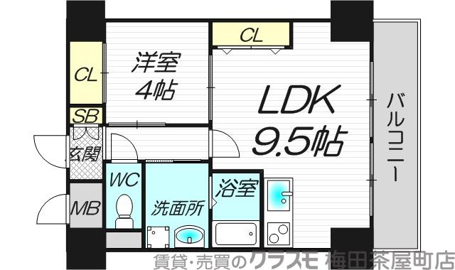 パークモダン新大阪の間取り