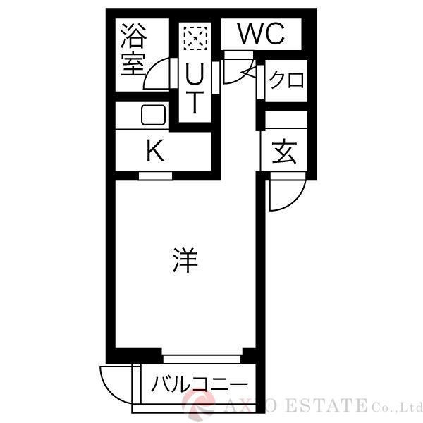 モノトーン神崎川の間取り