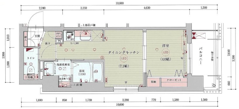 ベラジオ 雅び 京都西院Ⅱの間取り