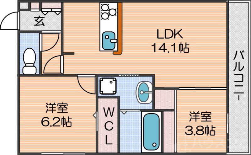 Dレジデンス墨江の間取り