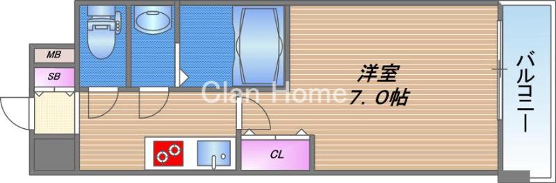 LIVIAZ OSAKA Veriteの間取り