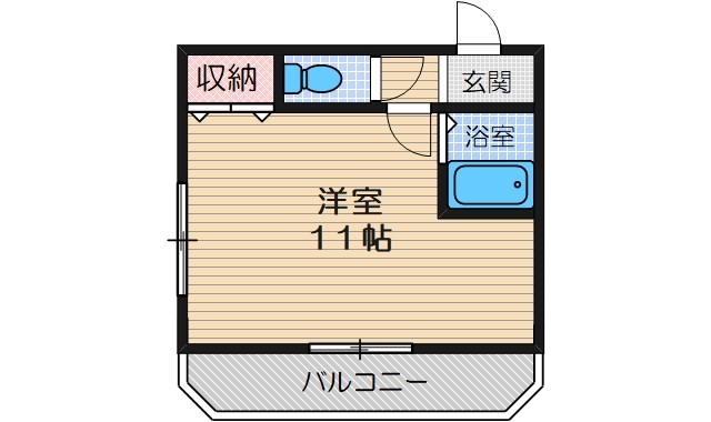 日東西中条ハイツの間取り