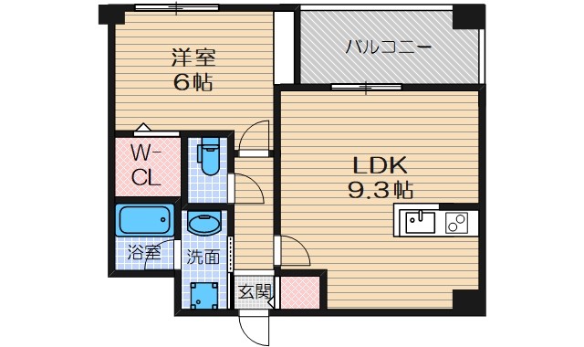 メープルスクエア心斎橋の間取り