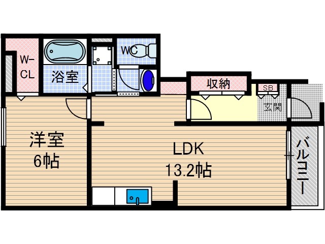 クレーヴの間取り