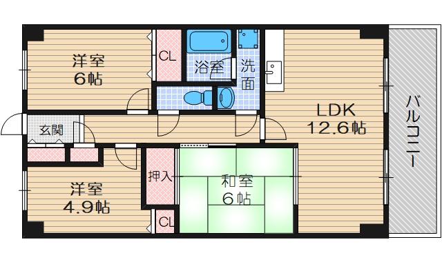 グレーシア大西の間取り