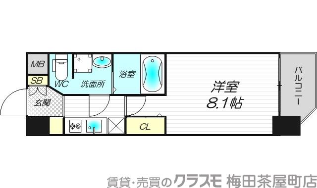 ルーエ天満橋の間取り