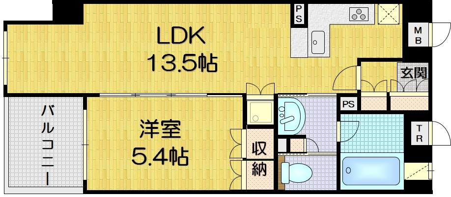 柿本町の完工年月(2014年12月)築の賃貸マンションの間取り