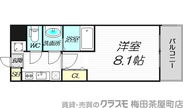 西宮原の完工年月(2014年2月)築の賃貸マンションの間取り