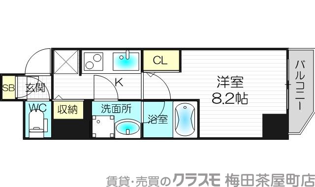 ファーストフィオーレ東梅田の間取り