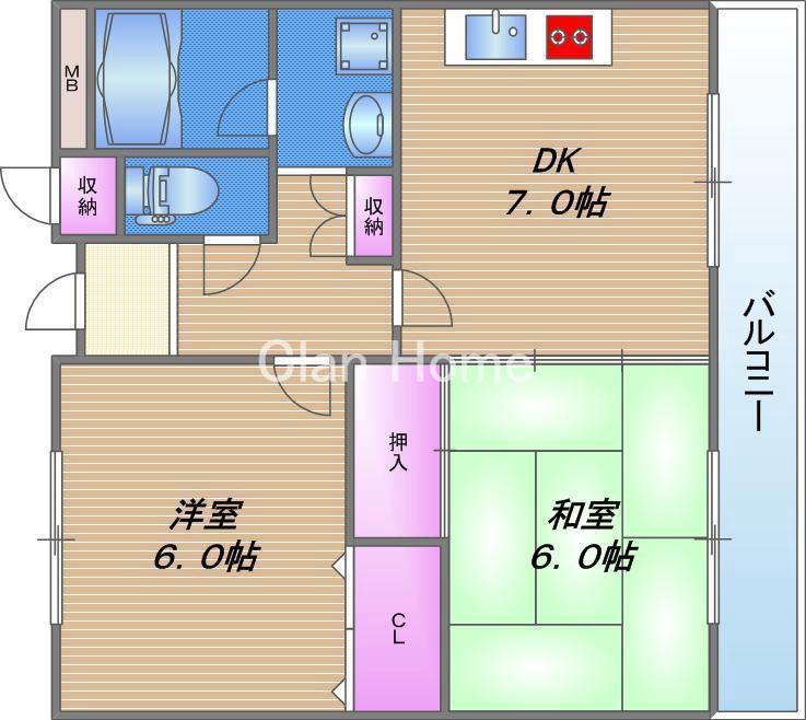 メゾンイサムの間取り