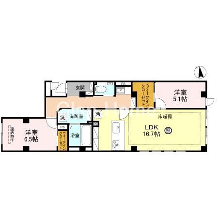 ソレイユ上汐の間取り