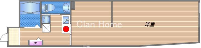 グランディスタ谷町九丁目の間取り