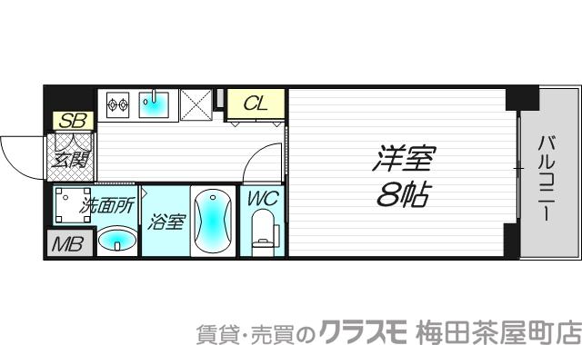 ディクス梅田東レジデンスの間取り