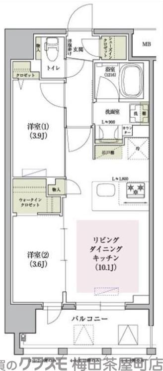 アーバネックス大阪天満宮Ⅱの間取り