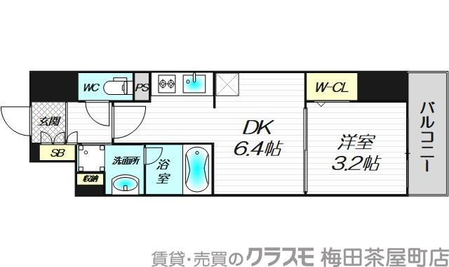 アーバネックス京町堀の間取り