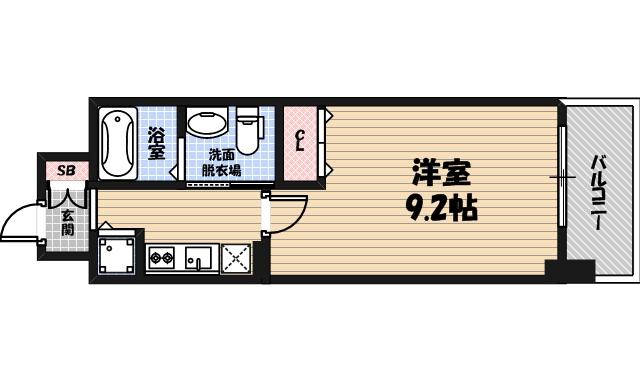 ルクレ京橋の間取り