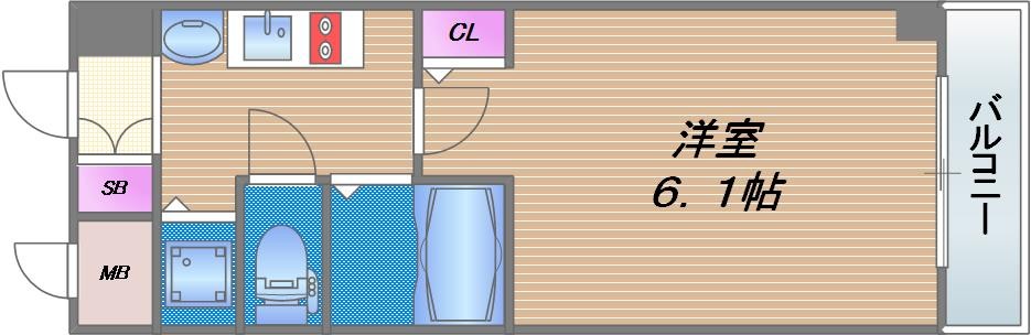 プレサンス大阪城公園パークプレイスの間取り