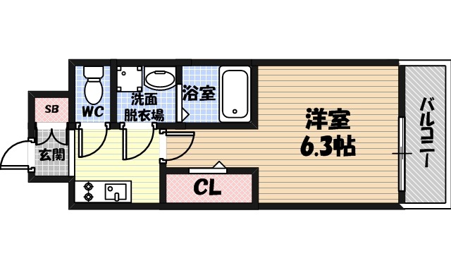 ファーストフィオーレ京橋ブレイニ―の間取り