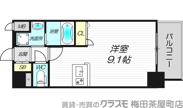 プレサンス新大阪クレスタの間取り