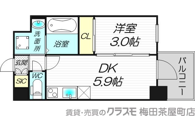 セレニテ新大阪グランデ シュッドの間取り