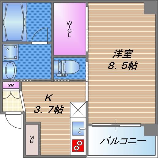 レクラン今里の間取り