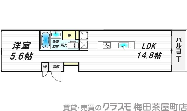 匠空KYOMACHIBORIの間取り