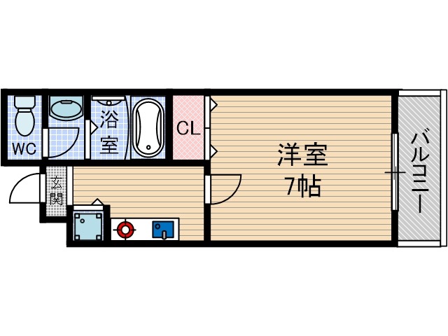リーフジャルダン総持寺駅前の間取り
