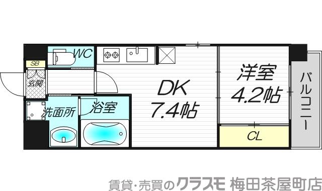 ライブガーデン新大阪の間取り