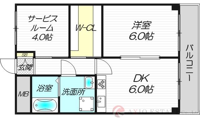 西中島東行マンションの間取り