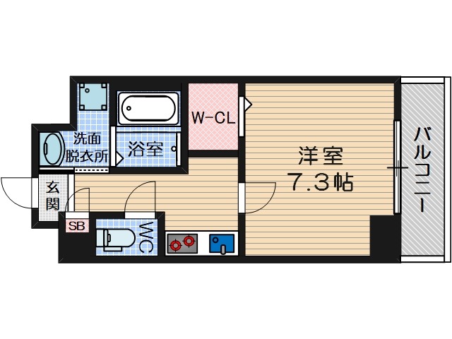 正雀本町の完工年月(2024年2月)築の賃貸マンションの間取り