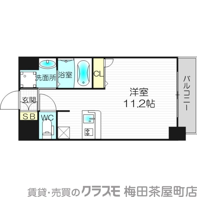 プレサンス扇町駅前の間取り