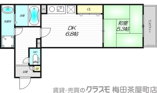 震雲マンションの間取り