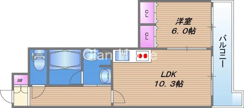 サージュ天王寺の間取り