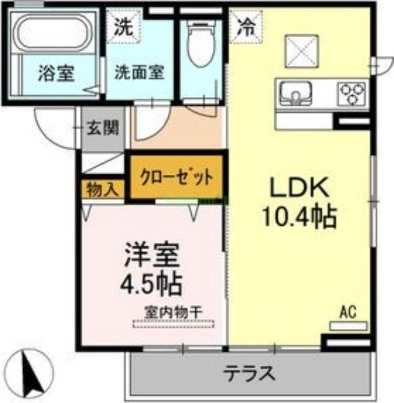 D-roomプレミオ木町の間取り