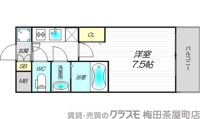 スプランディッド中之島WESTの間取り