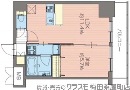 ORSUS新大阪の間取り