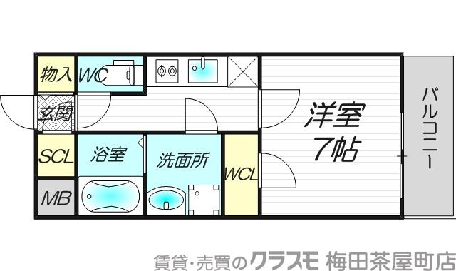 スプランディッド新大阪DUEの間取り
