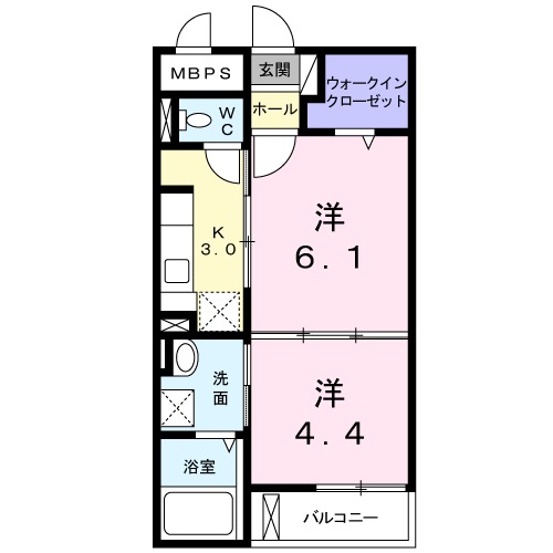 レーブ ポルトの間取り